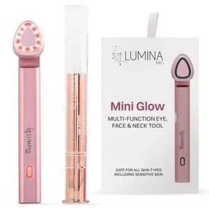Lumina NRG Mini Glow Pro Multi Function Eye, Face, & Neck Tool with Gel Primer